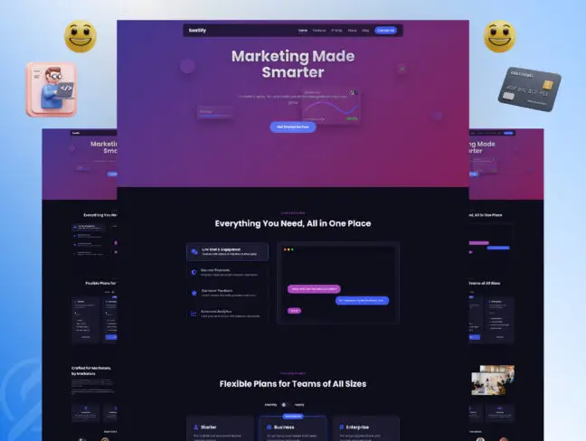 A Premium SaaS Landing Page