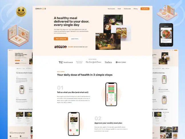 ๐ฝ๏ธ Omnifood โ AI-Powered Meal Planning & Delivery HTML Template